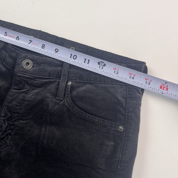 ADRIANO GOLDSCHMIED Farrah Velvet High Rise Skinny Jeans Sz 28 Black Designer AG - Picture 7 of 14